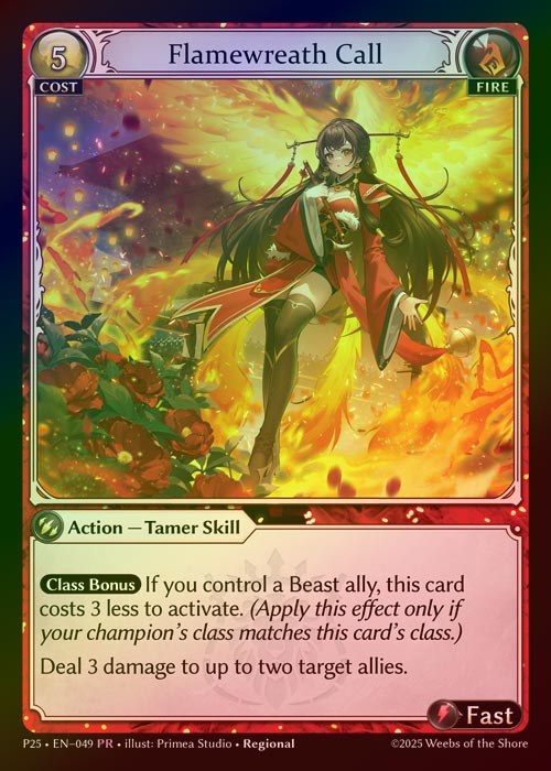 【FOIL】[Fire] Flamewreath Call [P25-049-PR]