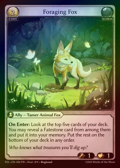 【FOIL】[Norm] Foraging Fox [P25-050-PR]