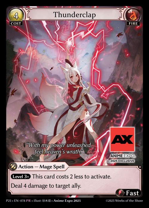 [Fire] Thunderclap [P25-078-PR]