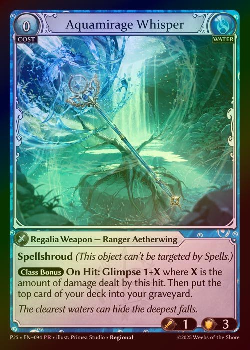 【FOIL】[Water] Aquamirage Whisper [P25-094-PR]