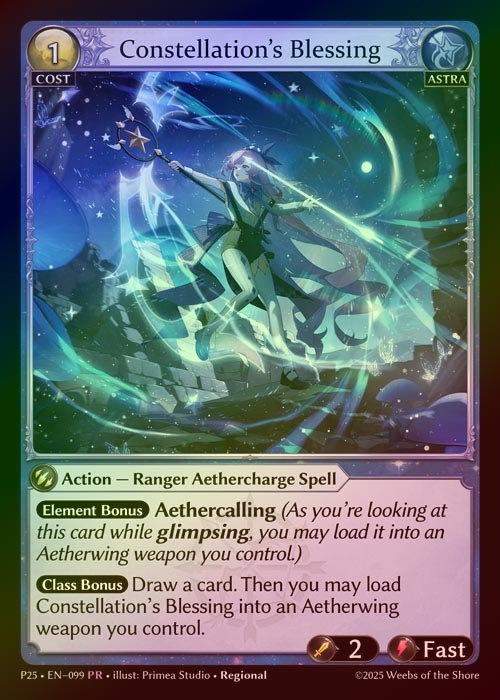 【FOIL】[Astra] Constellation's Blessing [P25-099-PR]