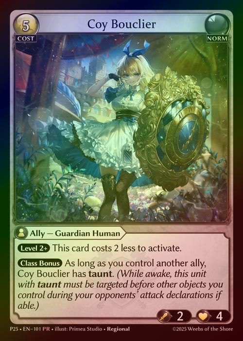 【FOIL】[Norm] Coy Bouclier [P25-101-PR]