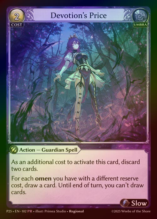 【FOIL】[Umbra] Devotion's Price [P25-102-PR]