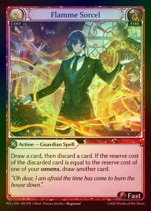 【FOIL】[Fire] Flamme Sorcel [P25-105-PR]