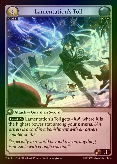 【FOIL】[Norm] Lamentation's Toll [P25-110-PR]