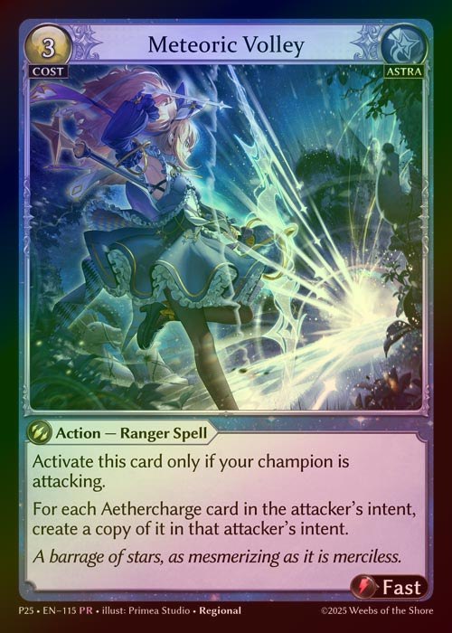 【FOIL】[Astra] Meteoric Volley [P25-115-PR]