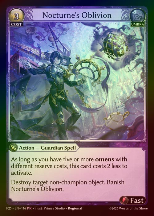 【FOIL】[Umbra] Nocturne's Oblivion [P25-116-PR]