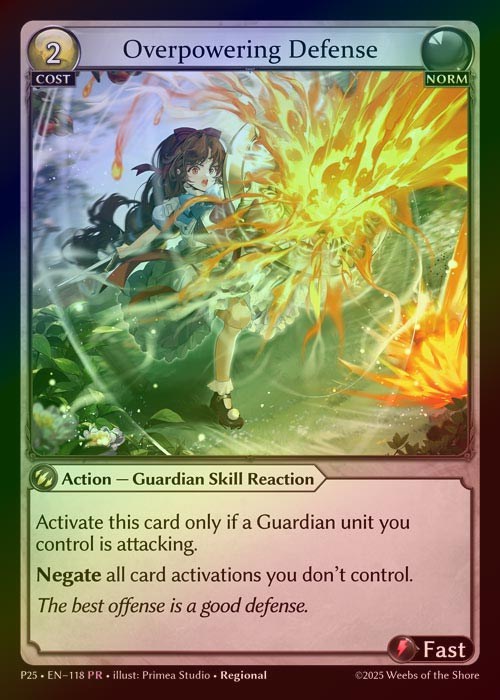 【FOIL】[Norm] Overpowering Defense [P25-118-PR]