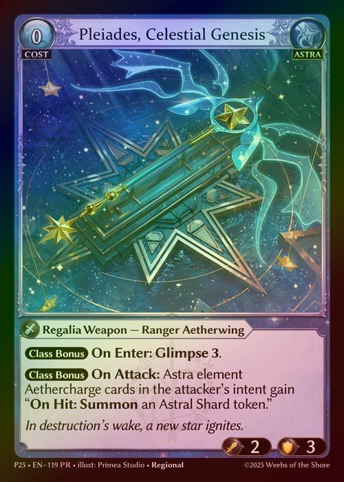 【FOIL】[Astra] Pleiades, Celestial Genesis [P25-119-PR]