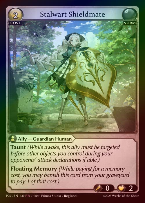 【FOIL】[Norm] Stalwart Shieldmate [P25-130-PR]