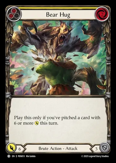 【EN】[Brute] 強烈な抱擁/Bear Hug (yellow)  [PEN013-C]