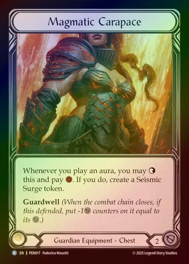 【CF】【EN】[Guardian] マグマの外殻/Magmatic Carapace [PEN017-R]