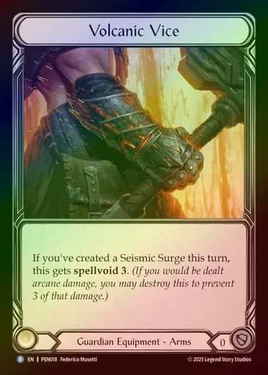 【CF】【EN】[Guardian] 火山の鉄握/Volcanic Vice [PEN018-R]