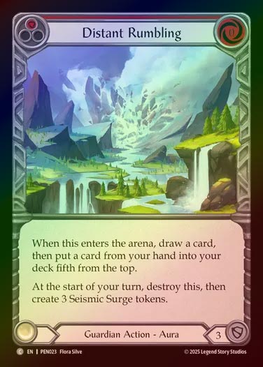 【RF】【EN】[Guardian] 遠鳴る地響き/Distant Rumbling (red)  [PEN023-C]