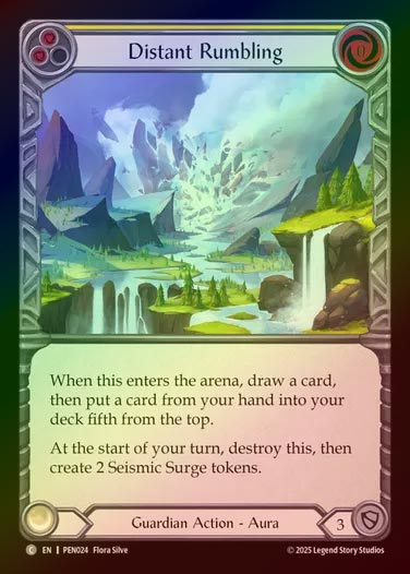 【RF】【EN】[Guardian] 遠鳴る地響き/Distant Rumbling (yellow)  [PEN024-C]