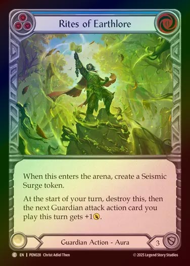 【RF】【EN】[Guardian] 地力の儀式/Rites of Earthlore (blue)  [PEN028-C]