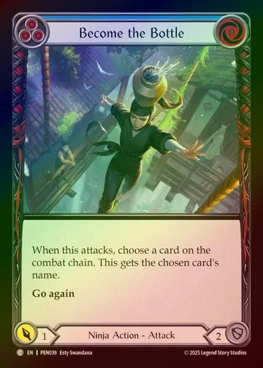 【RF】【EN】[Ninja] 瓶を象れ/Become the Bottle (blue)  [PEN039-C]