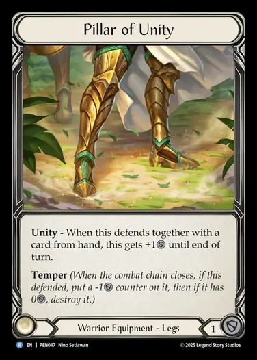 【EN】[Warrior] 団結の柱/Pillar of Unity [PEN047-R]