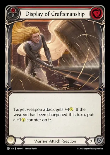 【EN】[Warrior] 試し斬り/Display of Craftsmanship (red)  [PEN051-C]