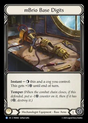 【EN】[Mechanologist] mBrio・ベースディジットグローブ/mBrio Base Digits [PEN060-R]