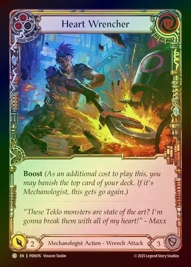 【RF】【EN】[Mechanologist] 焼灼の捩じ切り/Heart Wrencher (yellow)  [PEN076-C]