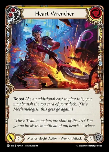 【EN】[Mechanologist] 焼灼の捩じ切り/Heart Wrencher (yellow)  [PEN076-C]