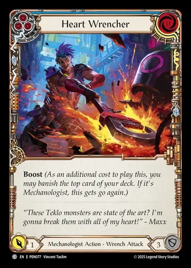 【EN】[Mechanologist] 焼灼の捩じ切り/Heart Wrencher (blue)  [PEN077-C]