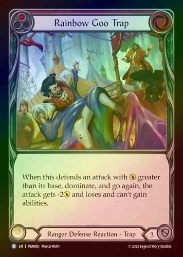 【RF】【EN】[Ranger] 虹色粘性の罠/Rainbow Goo Trap (red)  [PEN085-R]