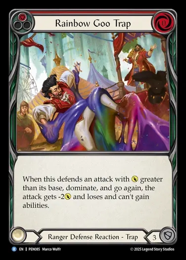 【EN】[Ranger] 虹色粘性の罠/Rainbow Goo Trap (red)  [PEN085-R]