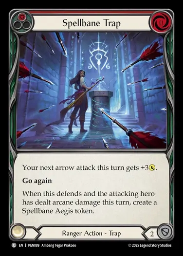 【EN】[Ranger] 魔散の罠/Spellbane Trap (red)  [PEN089-C]