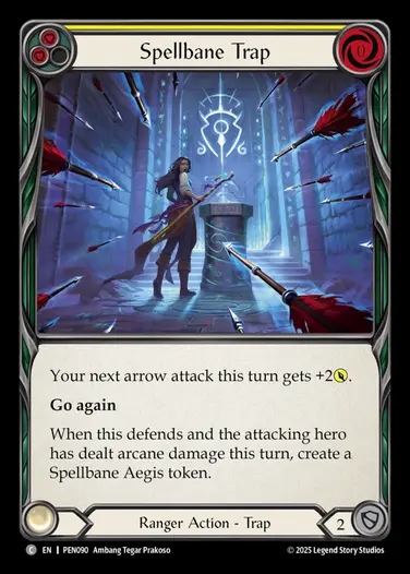 【EN】[Ranger] 魔散の罠/Spellbane Trap (yellow)  [PEN090-C]