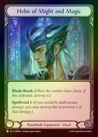 【CF】【EN】[Runeblade] 剛力と魔力の兜/Helm of Might and Magic [PEN093-R]