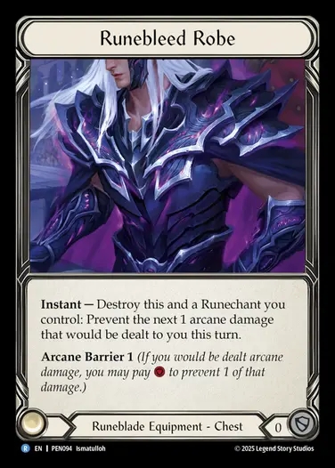 【EN】[Runeblade] ルーン吸魔のローブ/Runebleed Robe [PEN094-R]