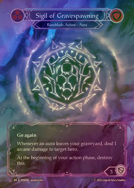 【CF】【EN】[Runeblade] 死者将来の印/Sigil of Gravespawning [PEN098-Marvel]