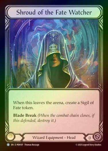 【CF】【EN】[Wizard] 宿命視のベール/Shroud of the Fate Watcher [PEN107-R]
