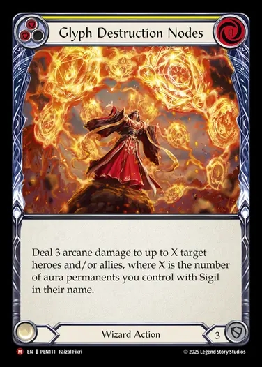 【EN】[Wizard] 象形文字の破壊群列/Glyph Destruction Nodes [PEN111-M]