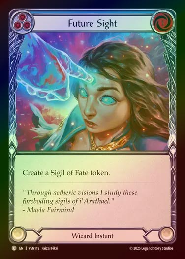 【RF】【EN】[Wizard] 未来予知/Future Sight (blue)  [PEN119-C]