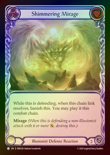 【RF】【EN】[Illusionist] 煌めく蜃気楼/Shimmering Mirage (blue)  [PEN129-R]