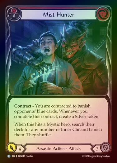 【RF】【EN】[Assassin] 霧の狩人/Mist Hunter (red)  [PEN143-R]