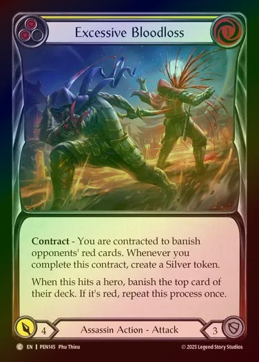【RF】【EN】[Assassin] 溢れる流血/Excessive Bloodloss (yellow)  [PEN145-C]