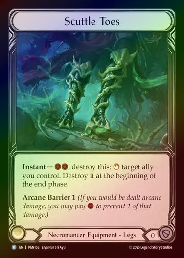 【CF】【EN】[Necromancer] 素早い軽骨/Scuttle Toes [PEN155-R]