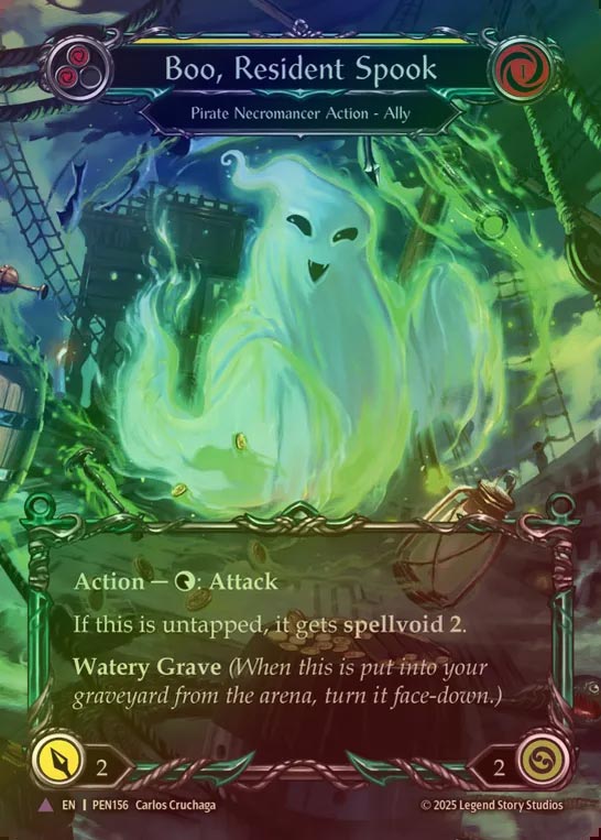 【CF】【EN】[Pirate Necromancer] 屋根裏お化け、ブー/Boo, Resident Spook [PEN156-Marvel]