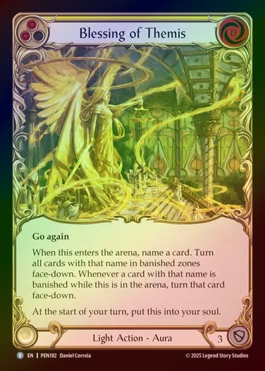 【RF】【EN】[Light] テミスの祝福/Blessing of Themis (yellow)  [PEN182-R]