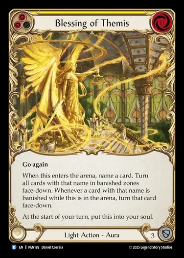 【EN】[Light] テミスの祝福/Blessing of Themis (yellow)  [PEN182-R]