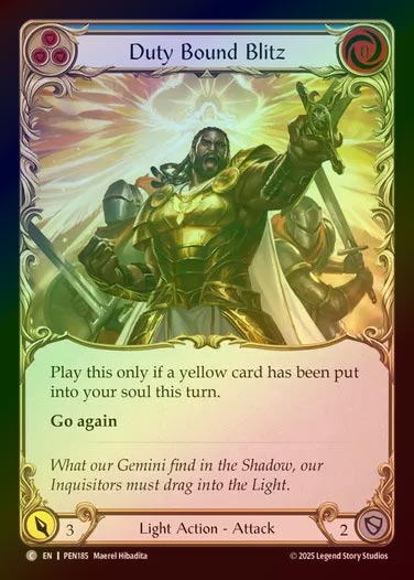 【RF】【EN】[Light] 忠義の突撃/Duty Bound Blitz (blue)  [PEN185-C]