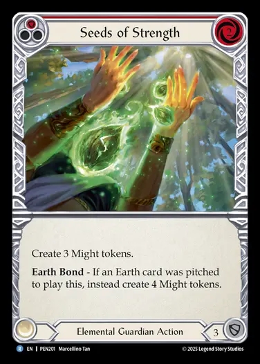 【EN】[Elemental Guardian] 力の種子/Seeds of Strength (red)  [PEN201-R]