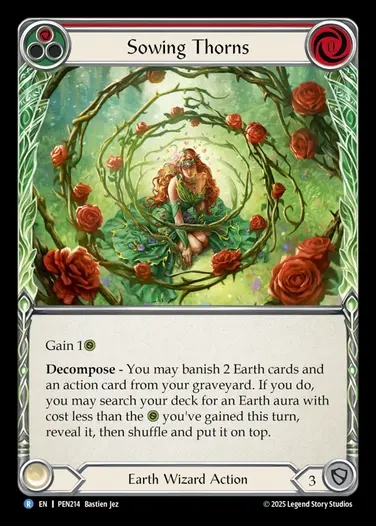 【EN】[Earth Wizard] 茨蒔き/Sowing Thorns (red)  [PEN214-R]