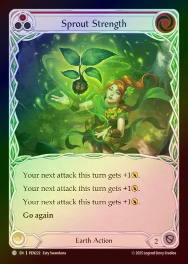 【RF】【EN】[Earth] 芽吹きの力/Sprout Strength (red)  [PEN222-C]