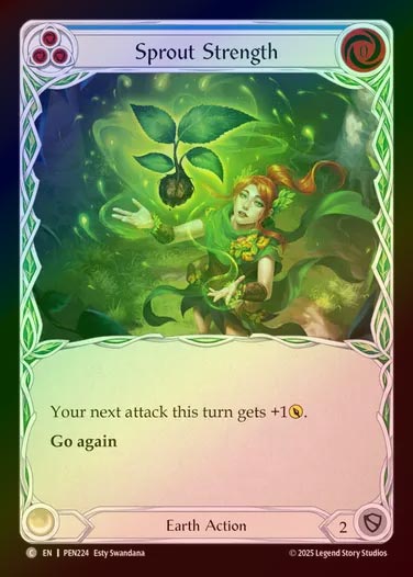 【RF】【EN】[Earth] 芽吹きの力/Sprout Strength (blue)  [PEN224-C]