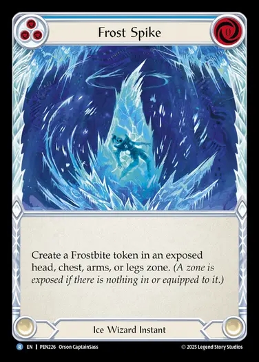 【EN】[Ice Wizard] 氷突/Frost Spike (blue)  [PEN226-R]